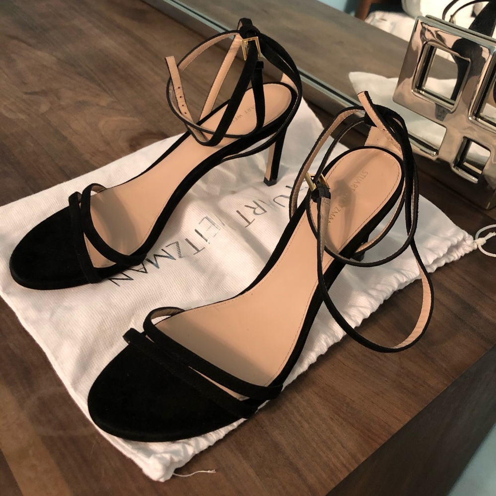 Stuart Weitzman Lexi Ankle Strap Suede Sandal